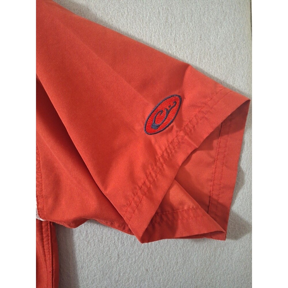 Ole Miss Shirt Men L Red Drake Waterfowl Fishing Vented Short Sleeve Football - Picture 3 of 11